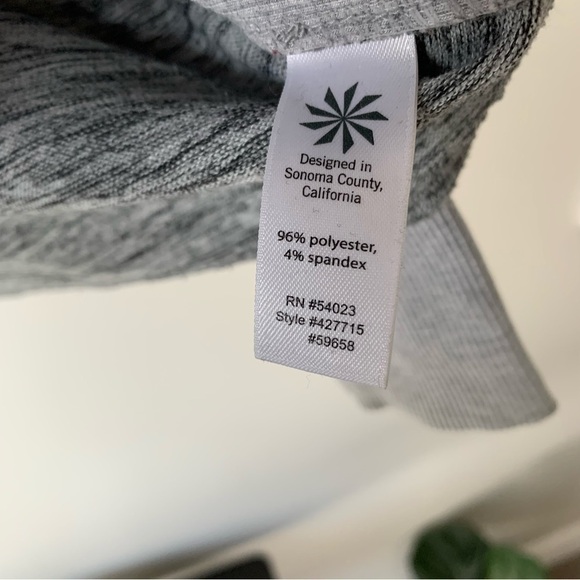 ATHLETA Women's Pullover Sweater Gray Marled Long Sleeve Cowl Neck Size L - Picture 5 of 8